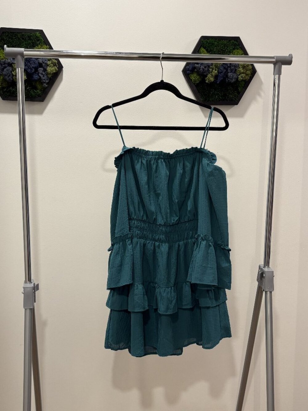Green Ruffle Dress